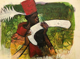 Art & Crafts Painting African Art, Painting, Nigerian Igbo Chief I.