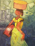 Art & Crafts Painting African Art, Painting, Our Daughter I
