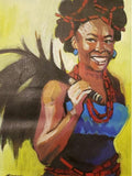 Art & Crafts Painting African Art, Painting, Our Princess 1
