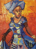 Art & Crafts Painting African Art, Painting, Our Princess II