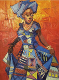 Art & Crafts Painting African Art, Painting, Our Princess II