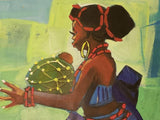 Art & Crafts Painting African Art, Painting, Our Princess IV