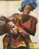 Art & Crafts Painting African Art, Painting, Party Time 1