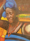 Art & Crafts Painting African Art, Painting, Queen Mother 1
