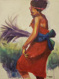 Art & Crafts Painting African Art, Painting, The Bride I
