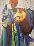 Art & Crafts Painting African Art, Painting, The Drummer 1