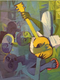 Art & Crafts Painting African Art, Painting, The Performer I