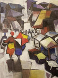 Art & Crafts Painting African Art, Painting, The Return I