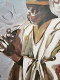 Art & Crafts Painting African Art, Painting, The Trumpeter IV.