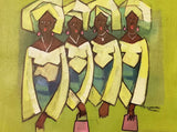 Art & Crafts Painting African Art, Painting, True Friends II