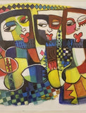 Art & Crafts Painting African Art, Painting, True Friends IV