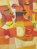 Art & Crafts Painting African Art, Painting, True Friends V