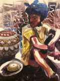 Art & Crafts Painting African Art, Painting, Urban Life XVI.