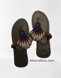 Footwear Sandals African Sandals, Maasai Beaded Sandals Size 39